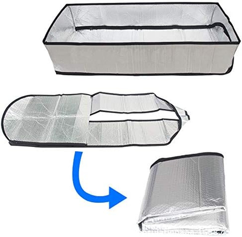 Attic Stairs Insulation Cover 25" X 54" X 11" - Attic Ladder Insulation Cover - Attic Insulation Tent with Zipper - Fire Proof Attic Cover Stairway Insulator