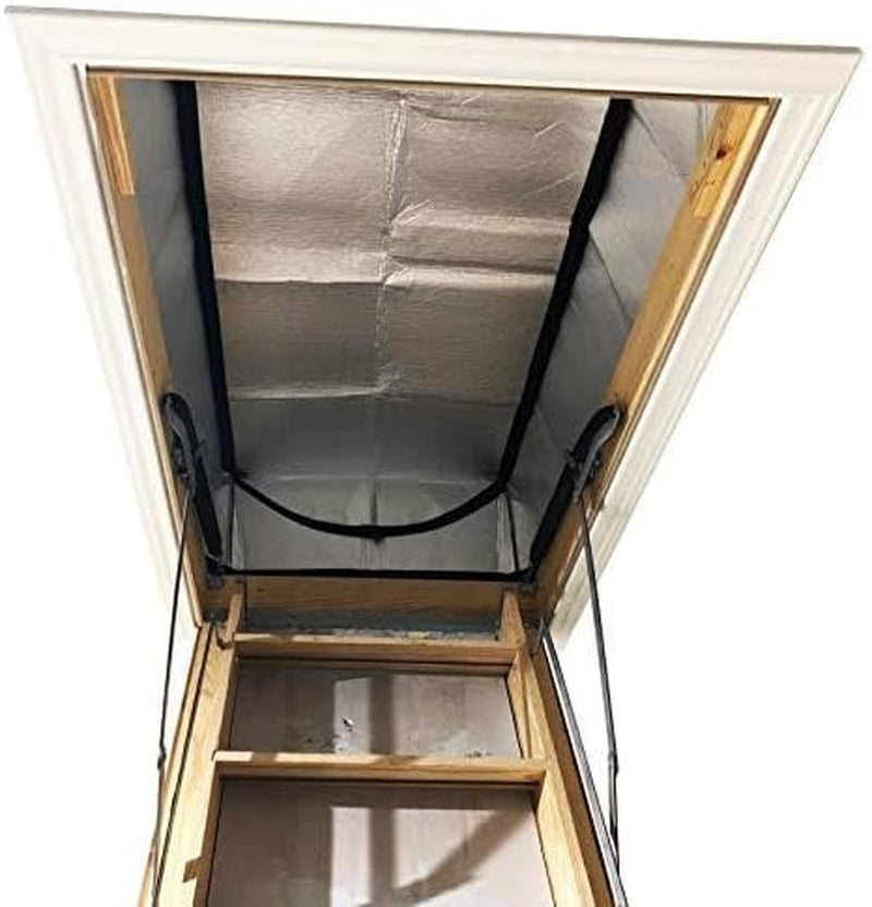 Attic Stairs Insulation Cover 25" X 54" X 11" - Attic Ladder Insulation Cover - Attic Insulation Tent with Zipper - Fire Proof Attic Cover Stairway Insulator