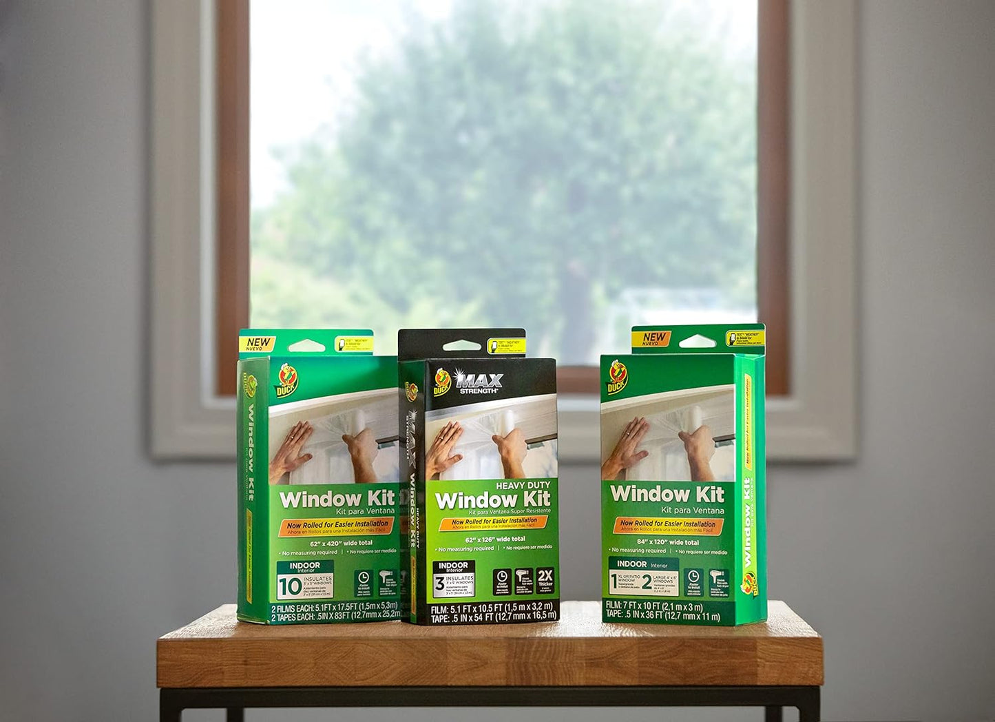 Duck Brand Window Insulation Kit – 15 Pack- 3’ X 5’ Windows