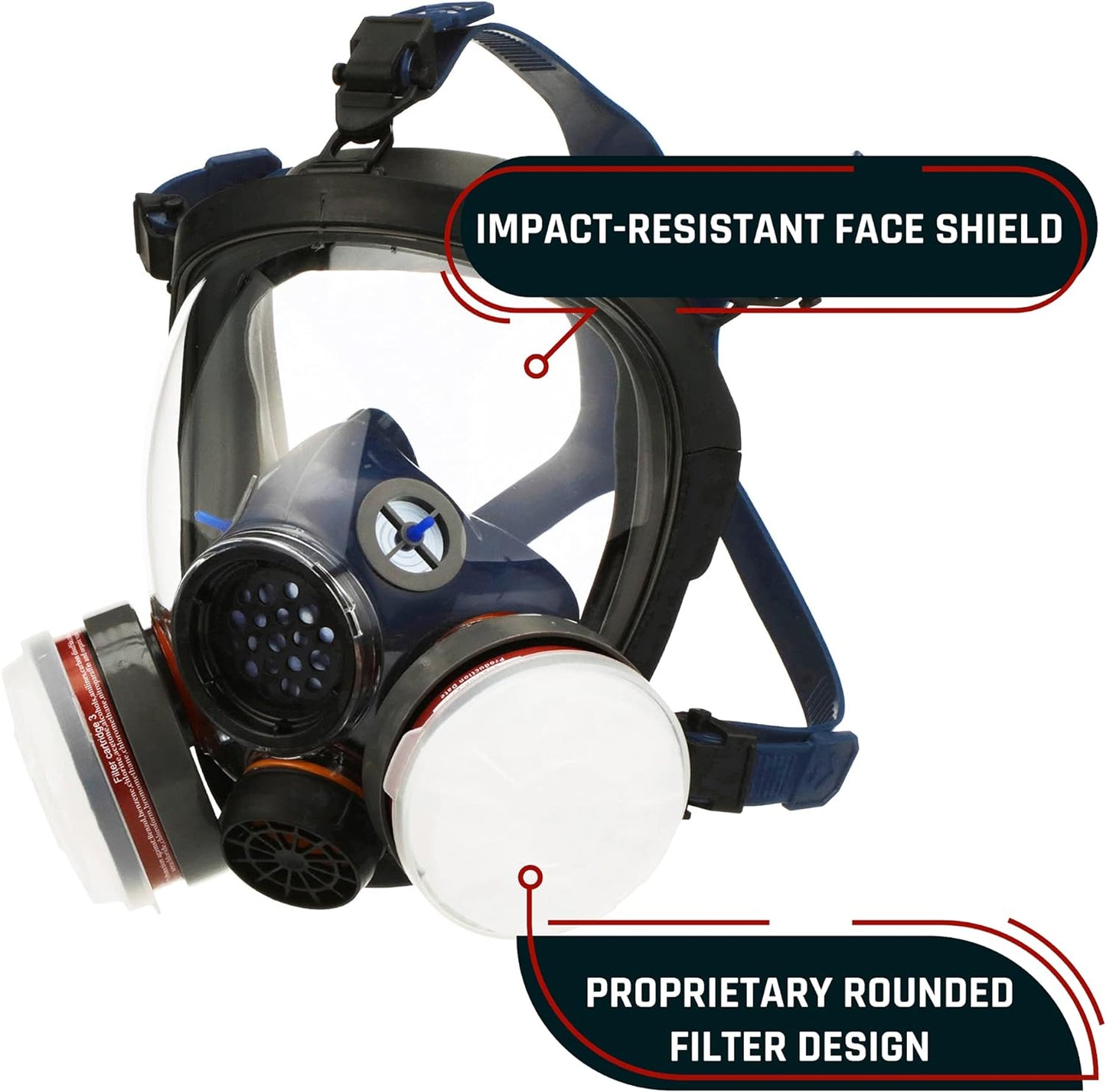 Gas and Chemical Full Face Respirator - Professional Level