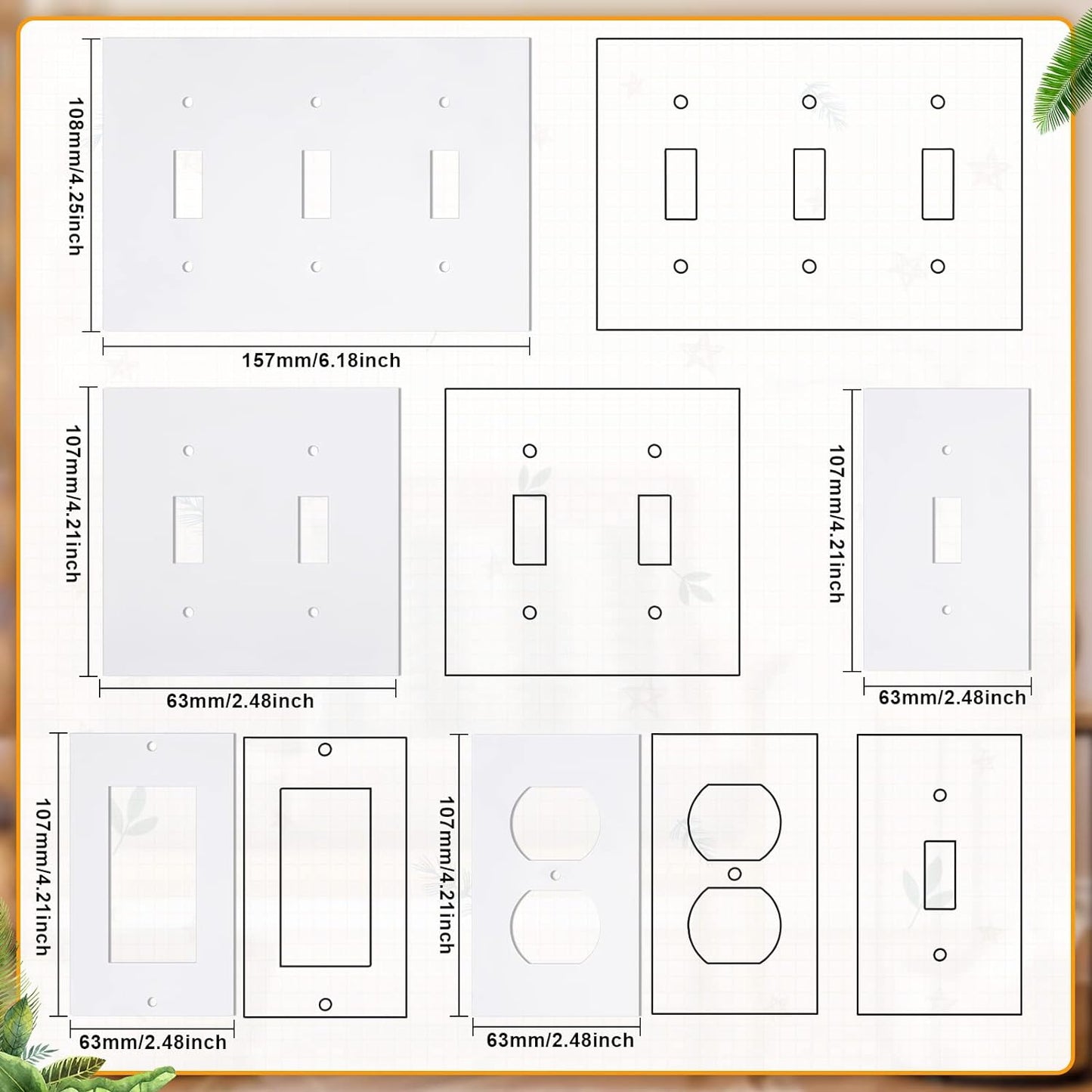 Outlet and Plug Air Sealing Gaskets