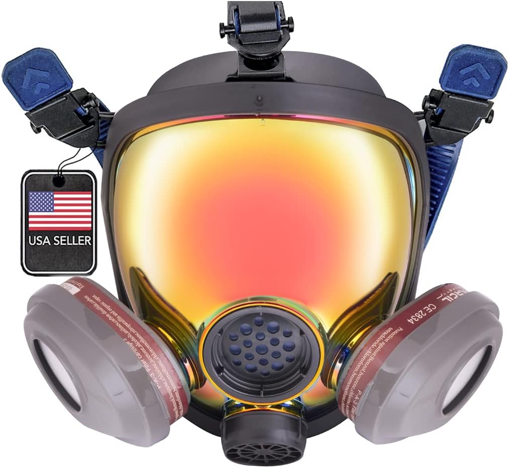 Gas and Chemical Full Face Respirator - Professional Level