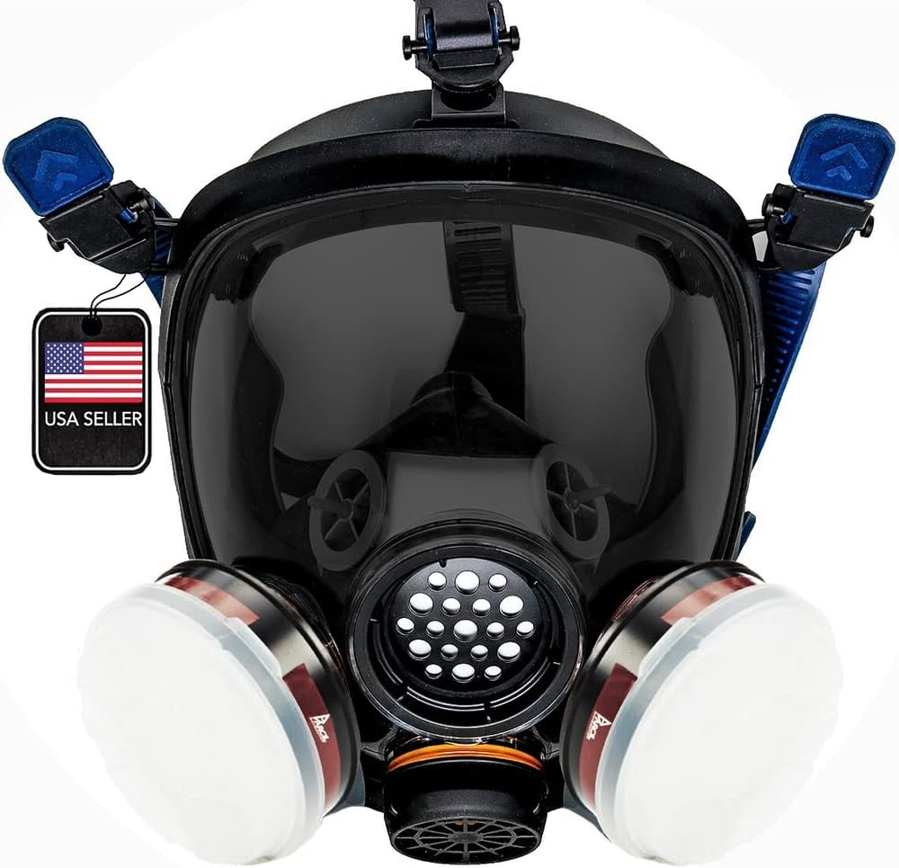 Gas and Chemical Full Face Respirator - Professional Level