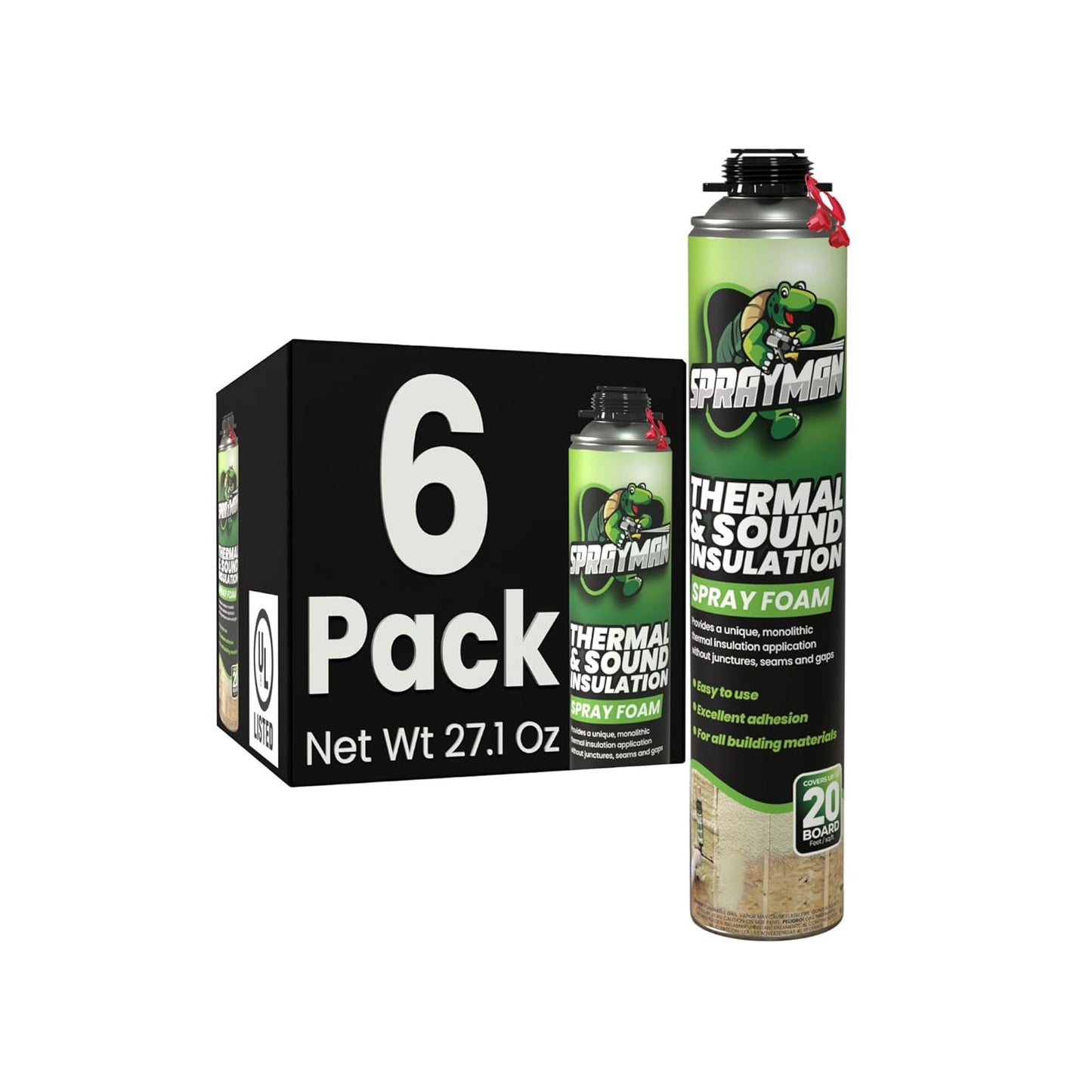 Spray Foam Closed Cell Insulation Kit - 24 Cans