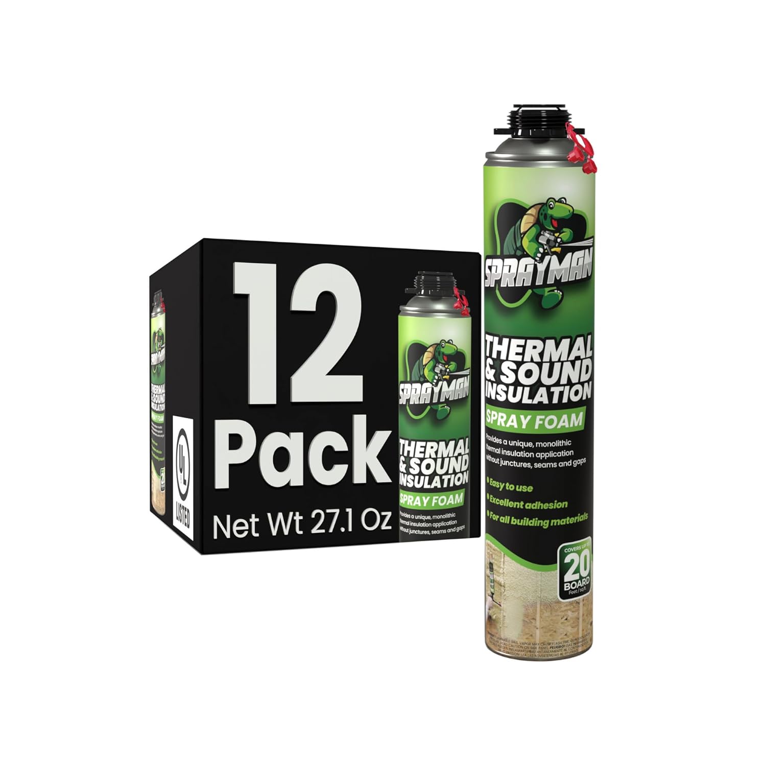 Spray Foam Closed Cell Insulation Kit - 24 Cans