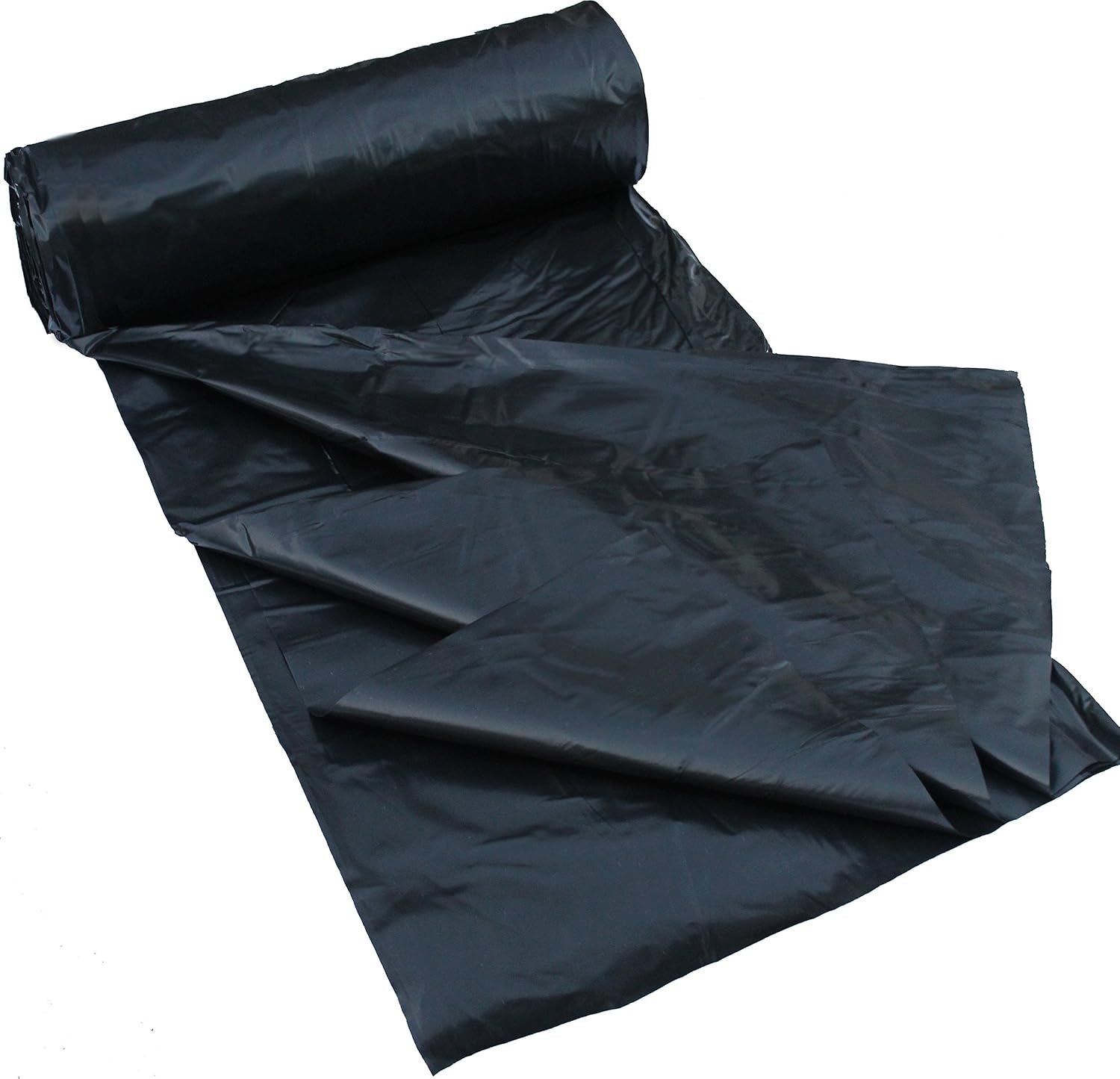 Plastic Sheeting Heavy Duty Black 6 Mil Poly Roll - 20'X 100'