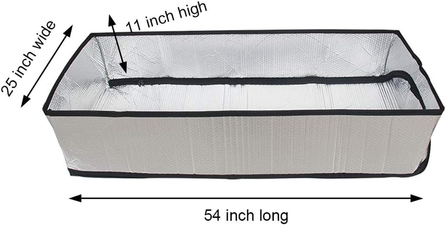 Attic Stairs Insulation Cover 25" X 54" X 11" - Attic Ladder Insulation Cover - Attic Insulation Tent with Zipper - Fire Proof Attic Cover Stairway Insulator