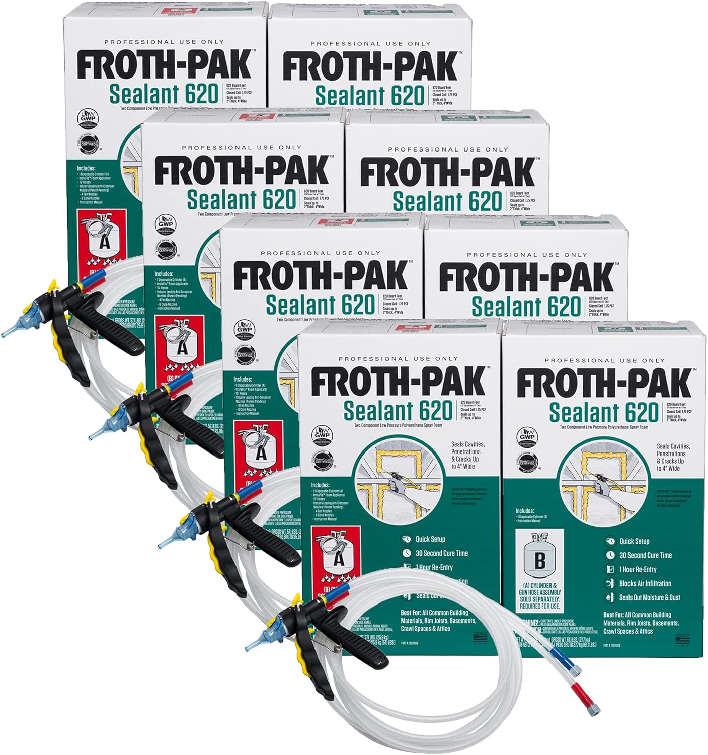 Froth-Pak 620 Spray Foam Sealant Kit- Closed Cell