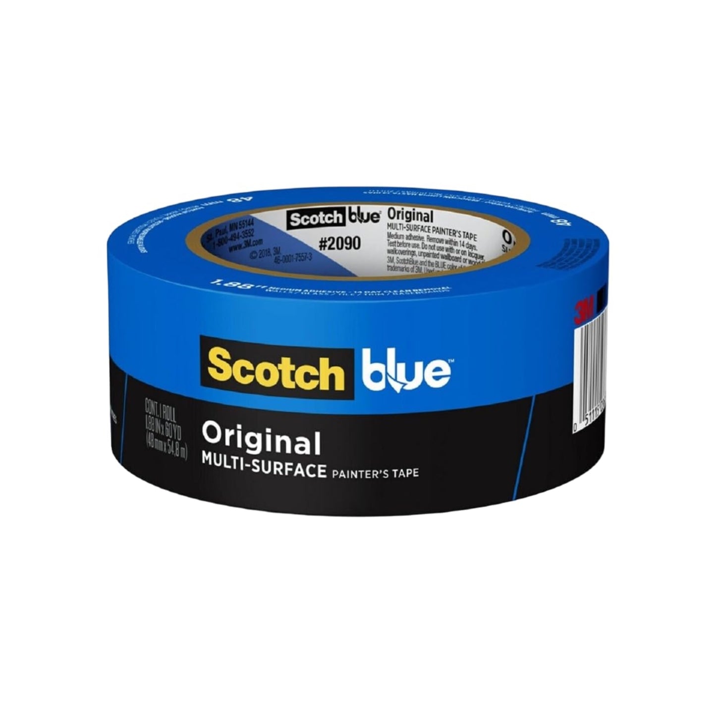 Painter'S Tape Original Multi-Surface Painter'S Tape, 1.88 In. X 60 Yds, Blue, Paint Tape Protects Surfaces & Removes Easily, Painting Tape for Indoor and Outdoor Use (2090-48NC)