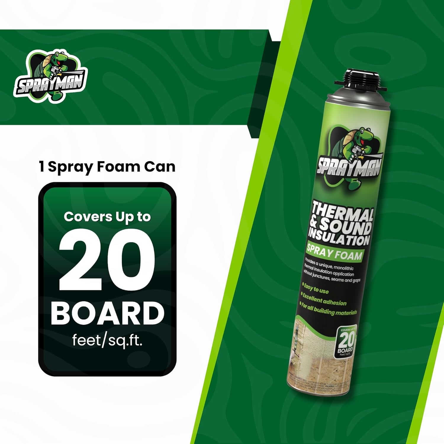 Spray Foam Closed Cell Insulation Kit - 24 Cans