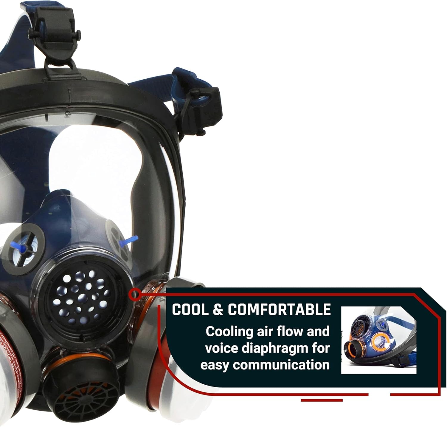 Gas and Chemical Full Face Respirator - Professional Level