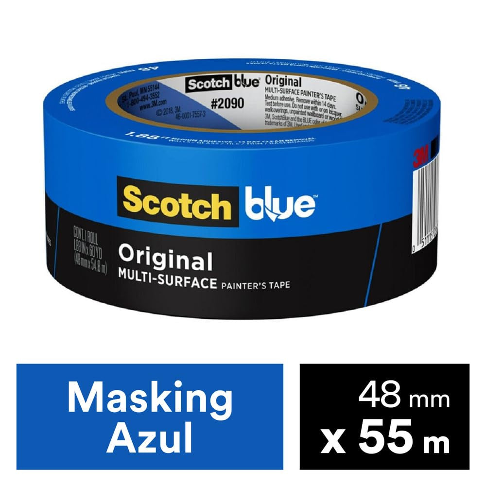 Painter'S Tape Original Multi-Surface Painter'S Tape, 1.88 In. X 60 Yds, Blue, Paint Tape Protects Surfaces & Removes Easily, Painting Tape for Indoor and Outdoor Use (2090-48NC)