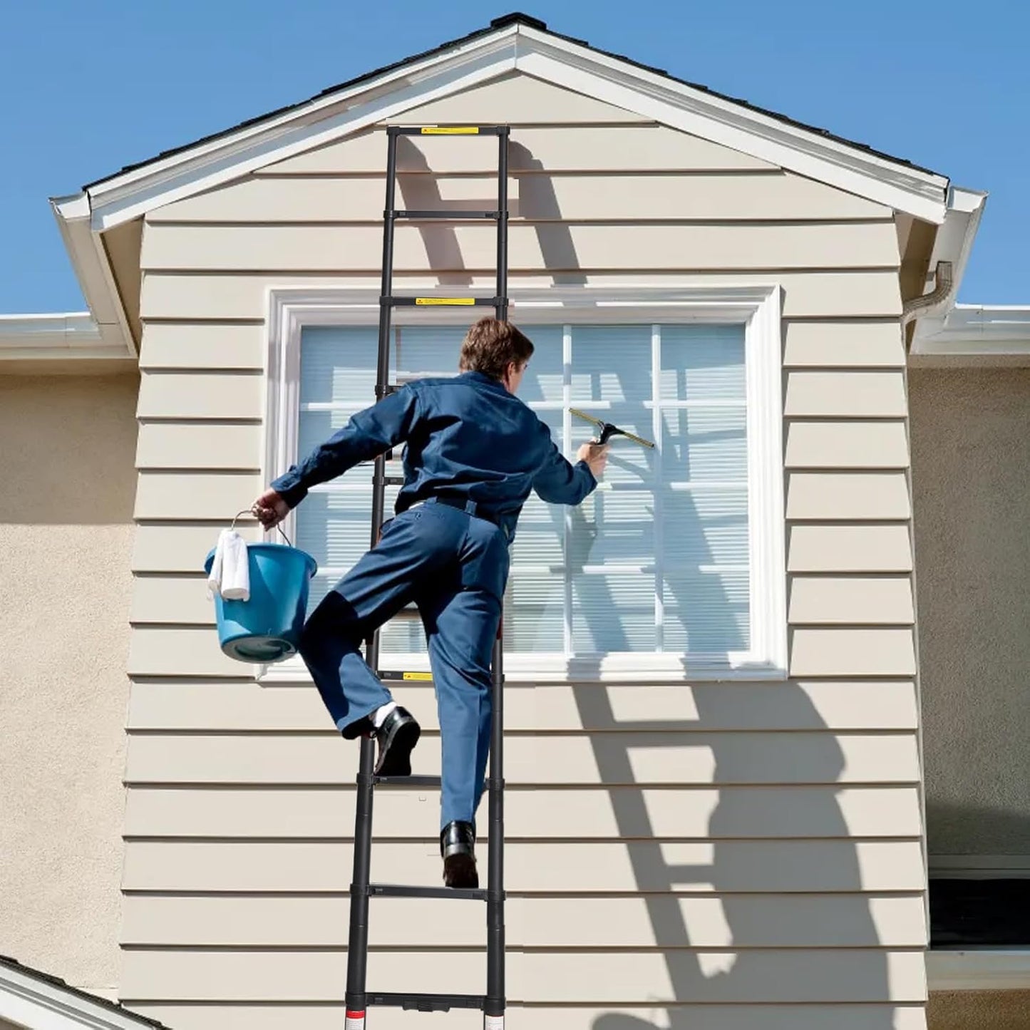 10.5 FT Aluminum Telescoping Ladder